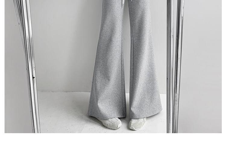 Drawstring-Waist Boot-Cut Sweatpants Product Image