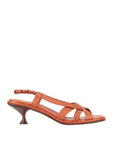 TOD'S Woman Sandals Tan Size 6.5 Leather In Brown Product Image