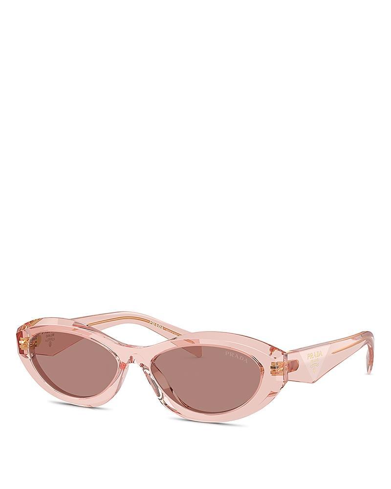 PRADA Cat Eye Sunglasses, 55mm In Pink/brown Solid Product Image