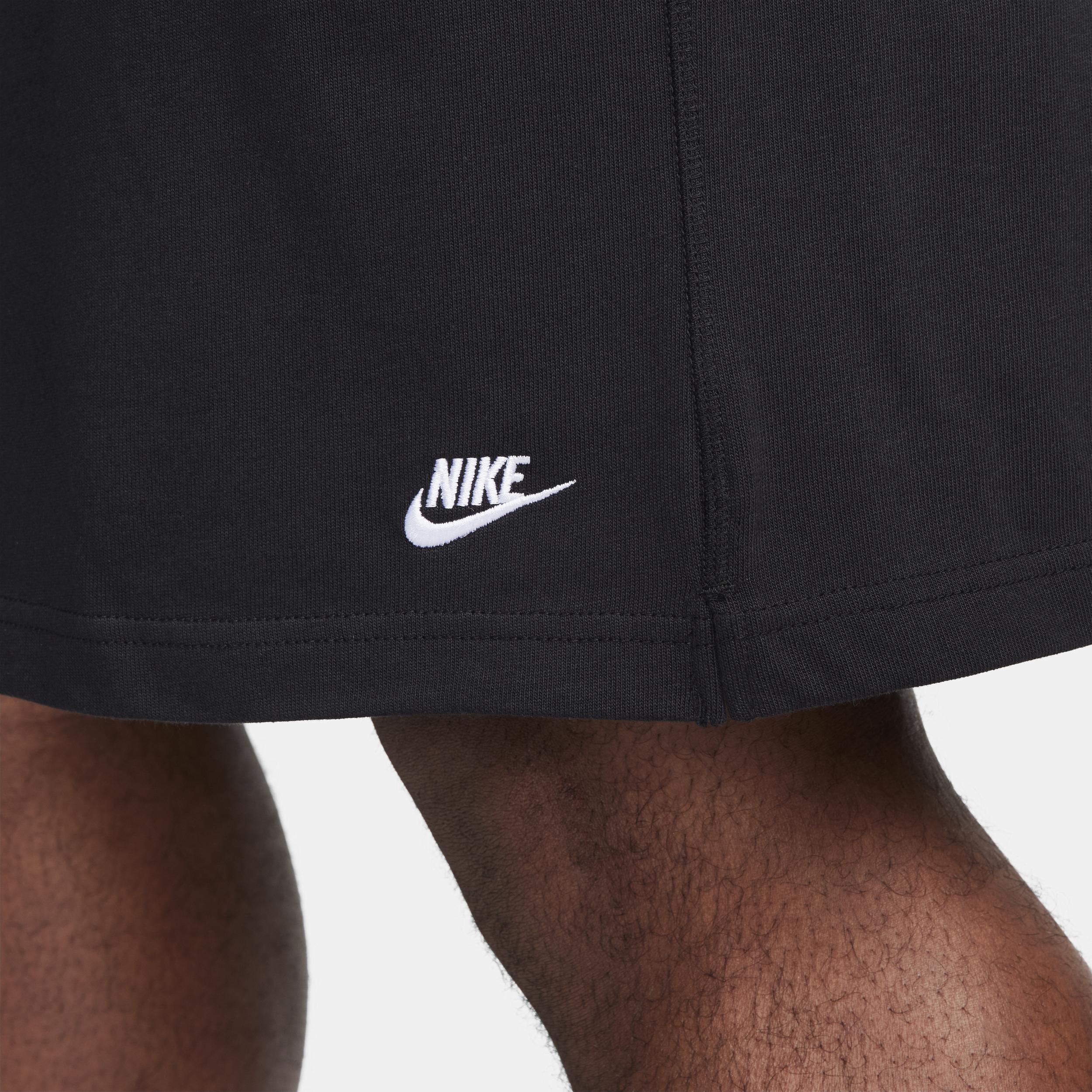 Big & Tall Nike Club Knit Shorts, Men's, Size: 3XL Tall, Black White Product Image