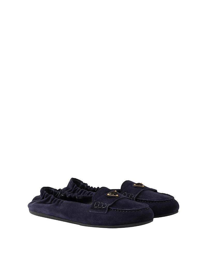 Prada Womens Suede Loafers Product Image