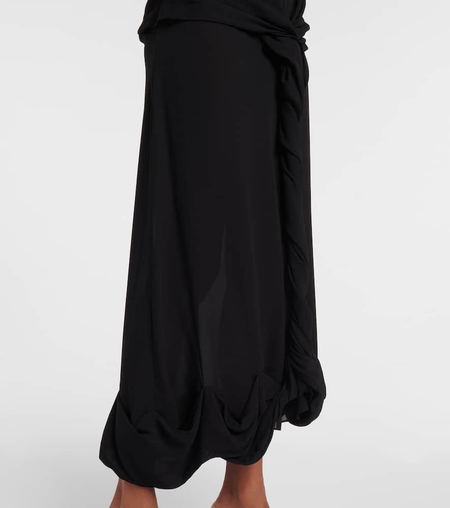 JW ANDERSON Draped Jersey Maxi Dress In Black Product Image