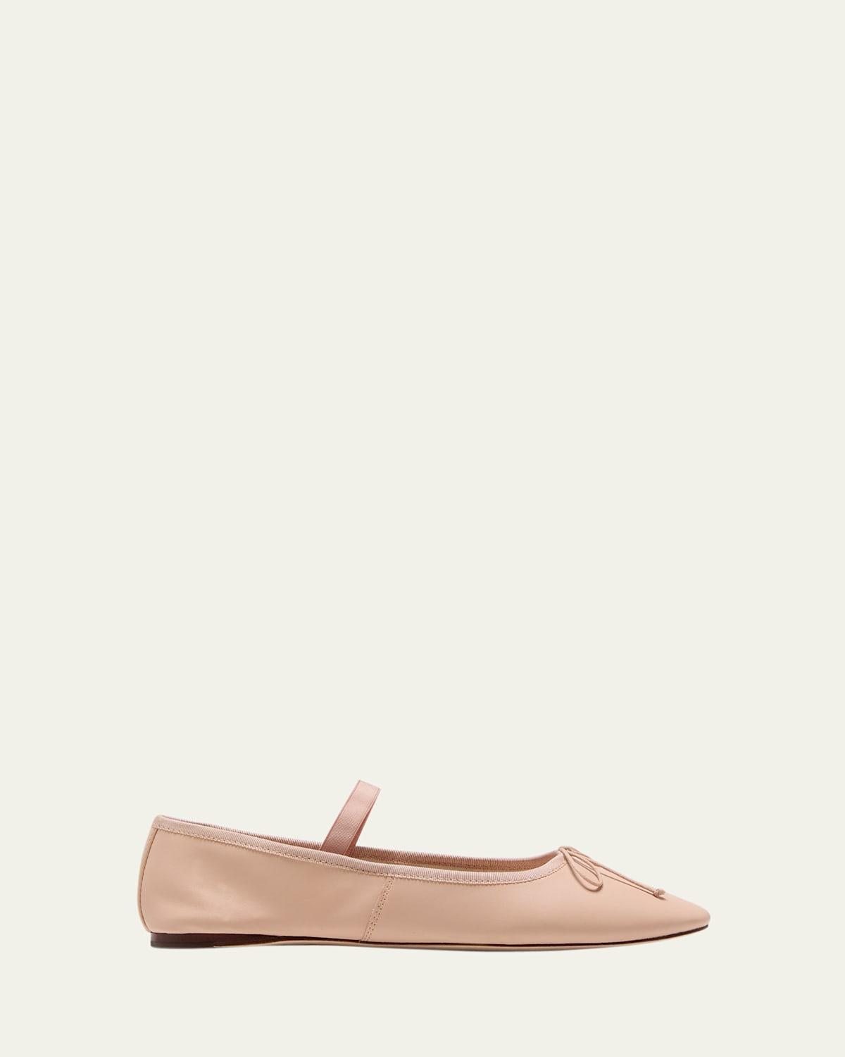 Womens Leonie Leather Ballet Flats Product Image