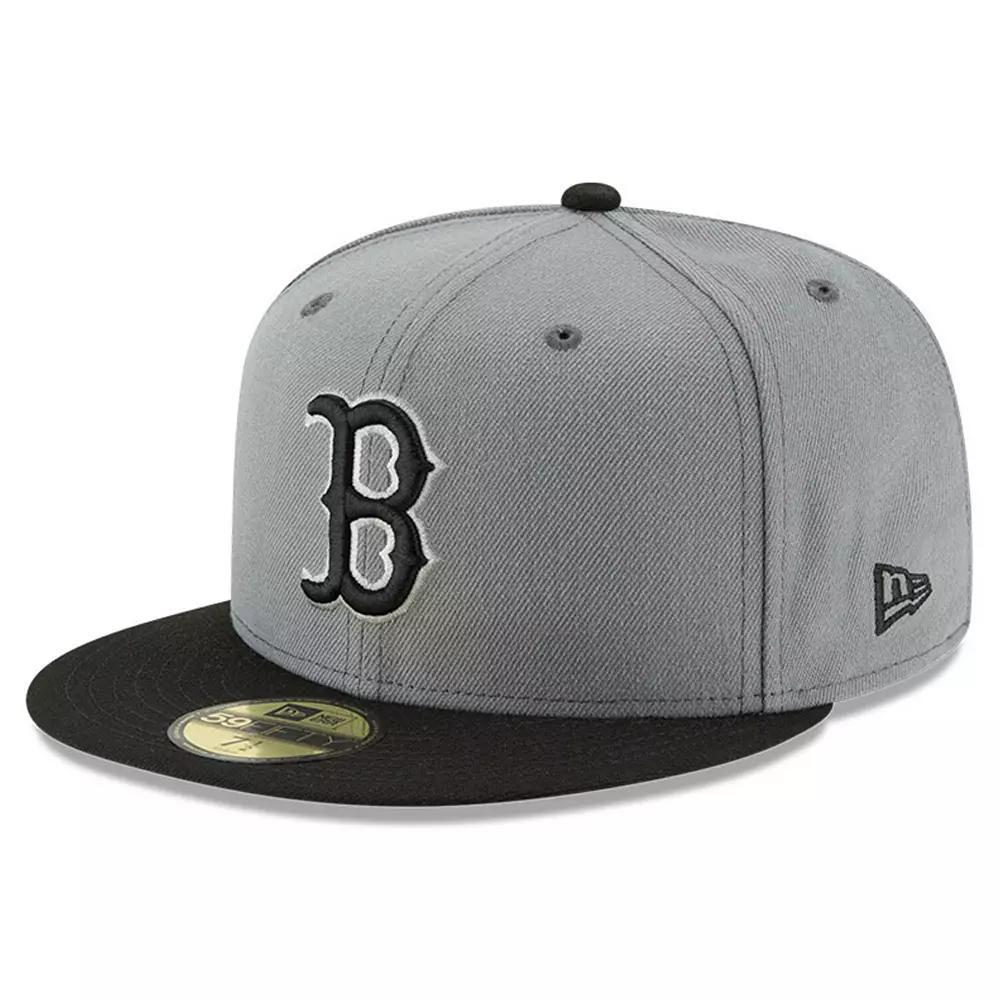 Mens New Era Gray/Black Boston Red Sox Two-Tone 59FIFTY Fitted Hat Product Image