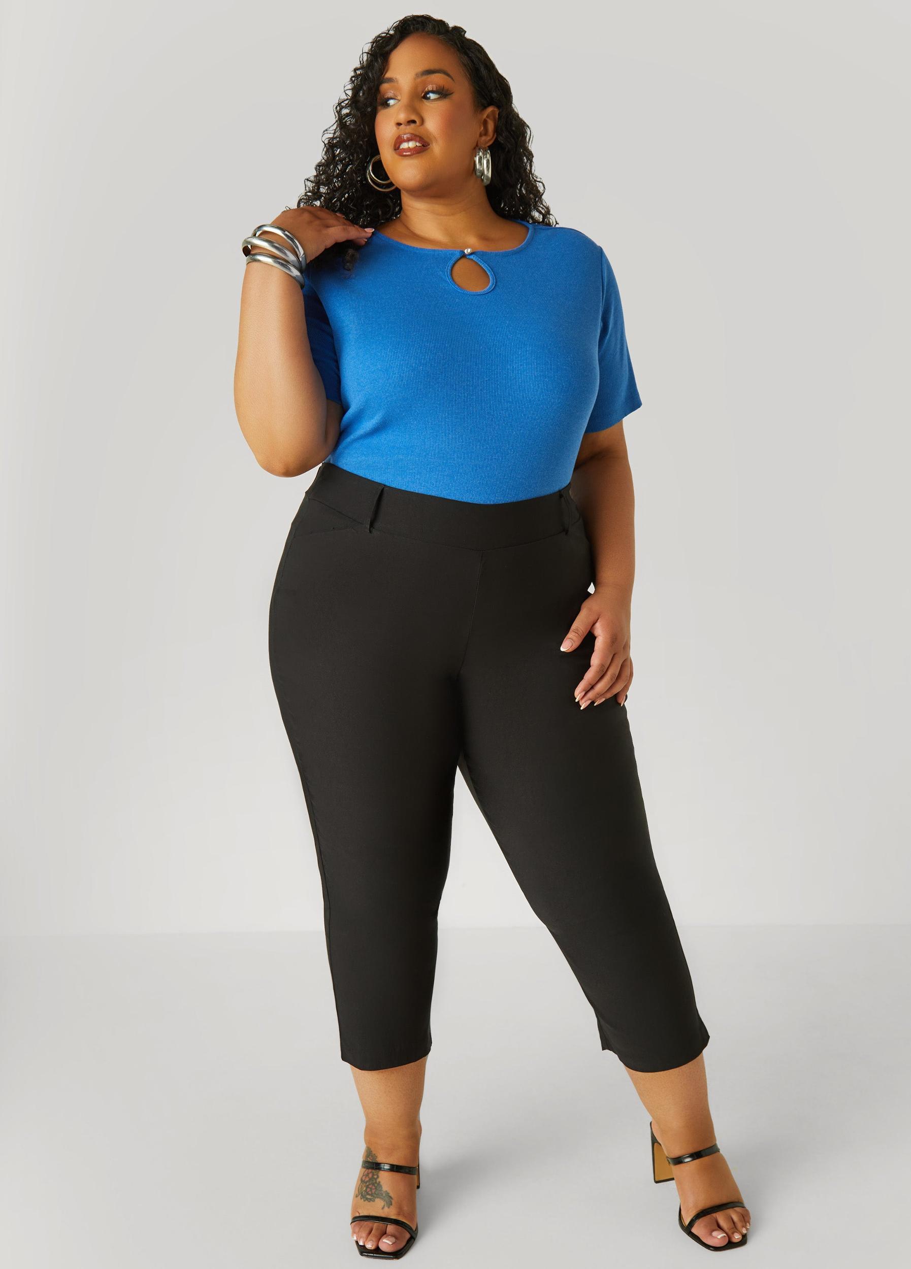 Crystal Keyhole Ribbed Top Product Image