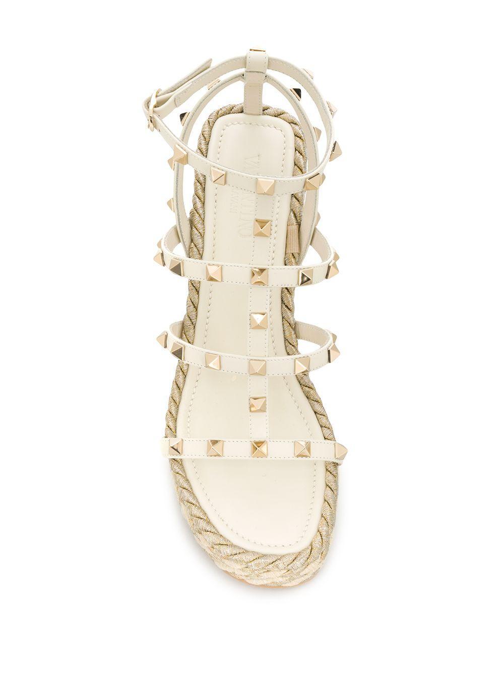 95mm Rockstud wedge sandals Product Image