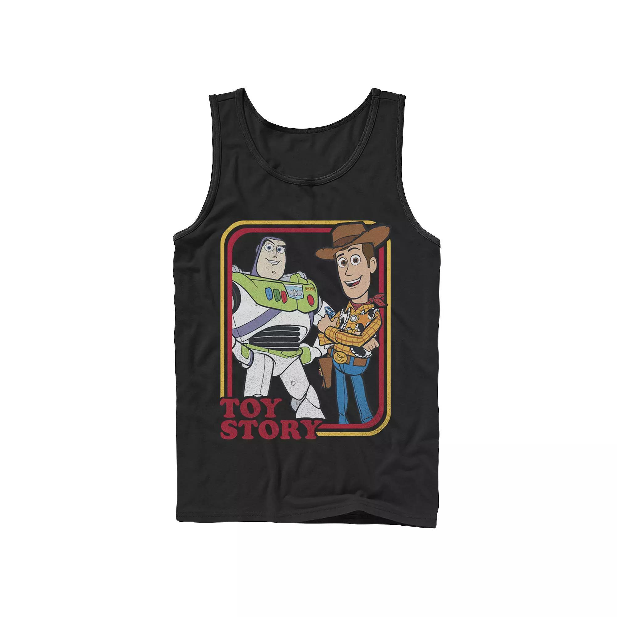 Disney / Pixar's Toy Story Buzz Lightyear Woody Men's Buds Tank Top, Size: XL, Black Product Image