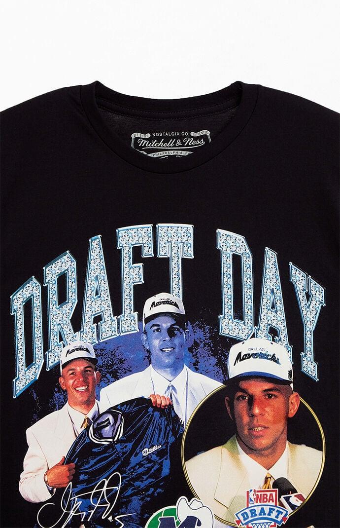 Mitchell & Ness Mens Draft Day Dallas Mavericks Jason Kidd Concert T-Shirt Product Image