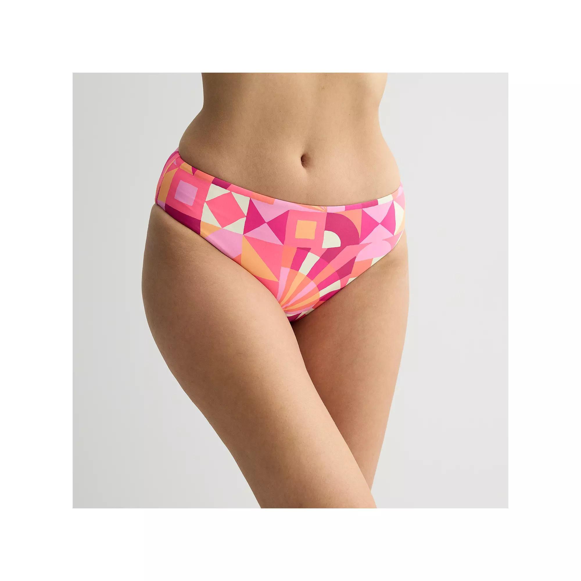 Women's Freshwater Reversible Hipster Swim Bottoms, Size: XL, Kaleidoscope Team Product Image