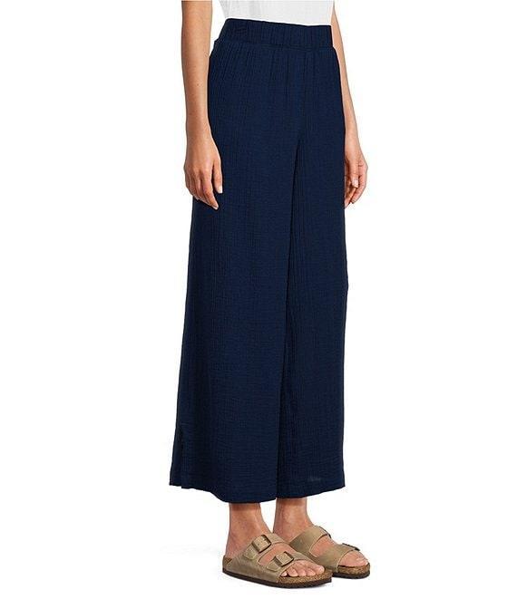 L.L.Bean Cloud Gauze Elastic Band Wide Leg Pants Product Image