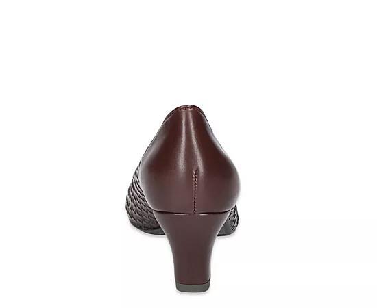 Easy Street Wes Women's Pumps, Size: 7 XW, Brown Woven Embossed Product Image
