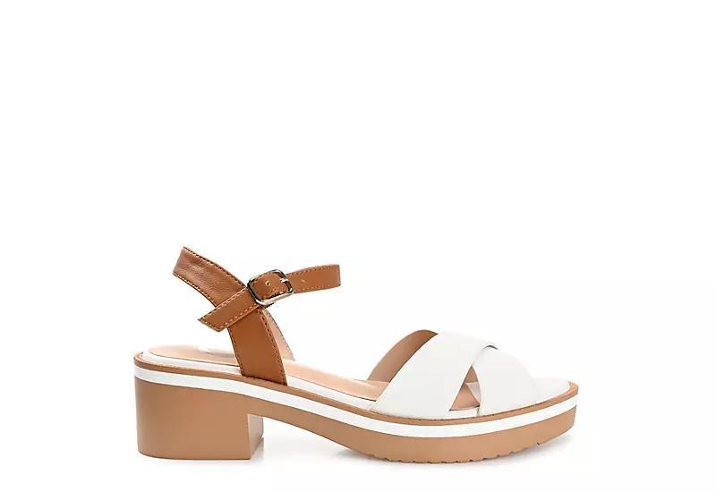 Journee Hilaree Women's Heeled Sandals, Size: 9.5, Brown Product Image