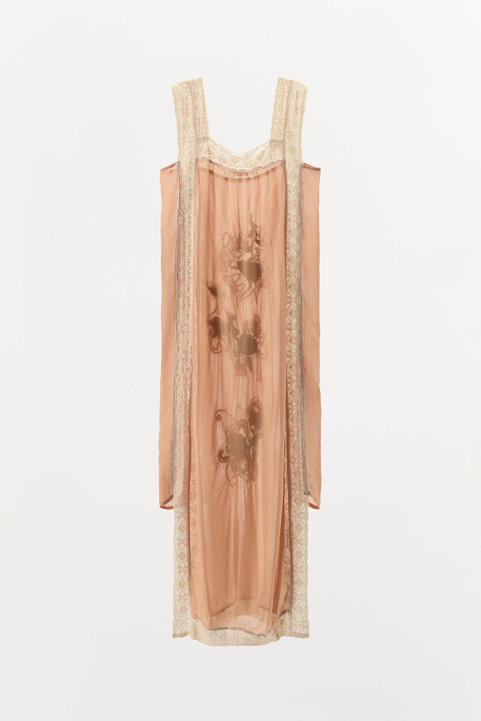 TEXTURED EMBROIDERED LACE DRESS Product Image