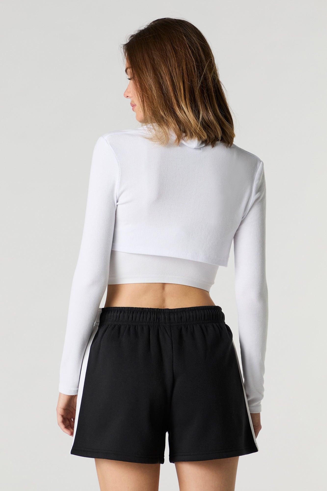 Graphic Side Striped Fleece Short Female Product Image
