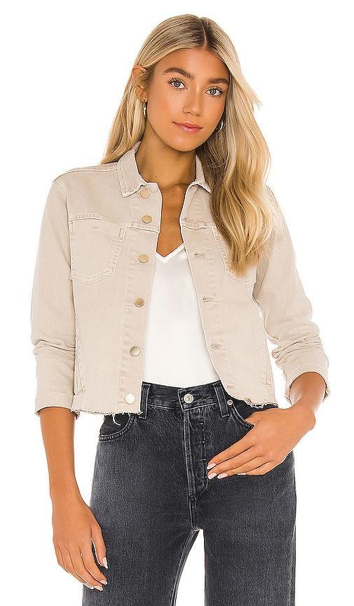 LAgence Janelle Slim-Fit Raw Denim Jacket Product Image