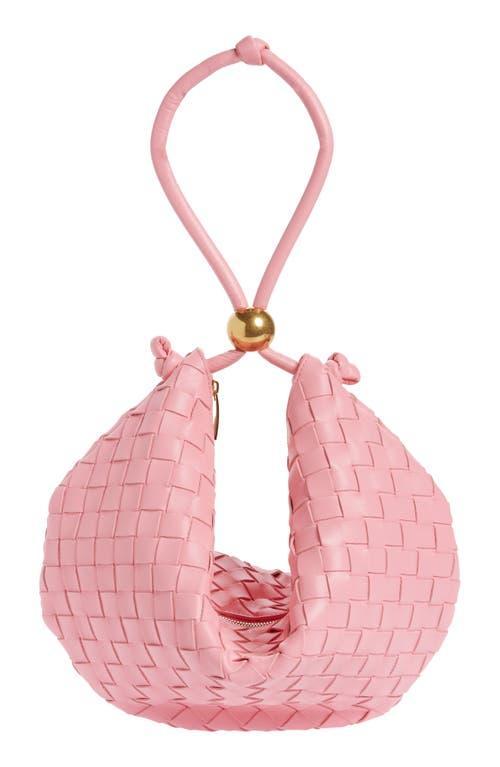 Womens Turn Intrecciato Leather Shoulder Bag Product Image