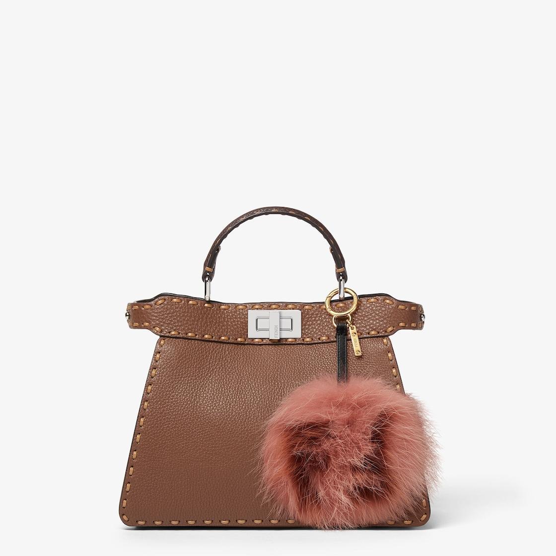 Pompom CharmPink fox fur charm Product Image