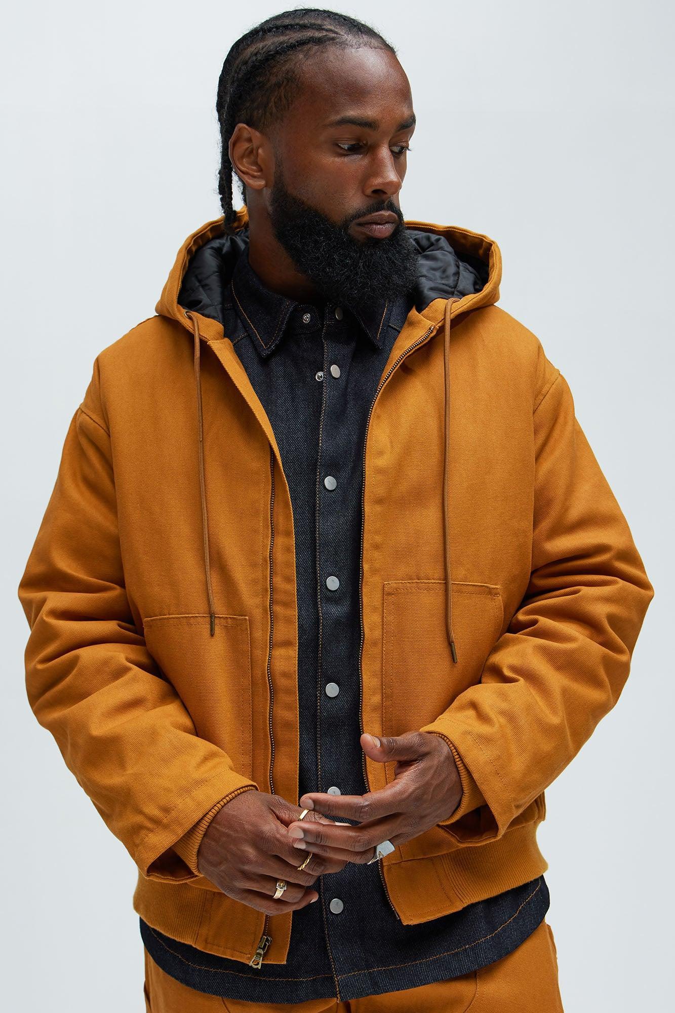 Alexander Utility Canvas Hooded Jacket - Tan Product Image