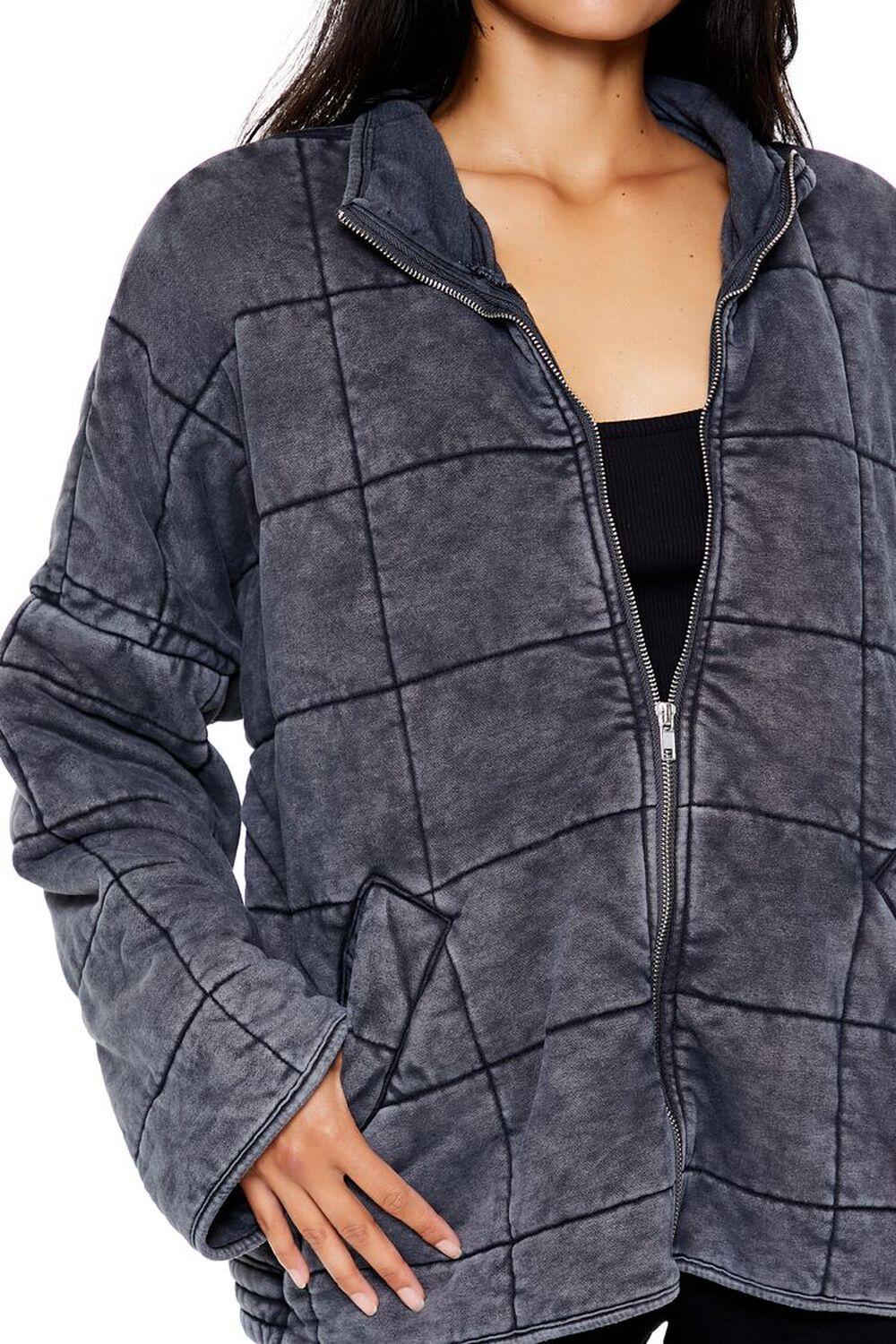 Quilted Zip-Up Jacket | Forever 21 Product Image