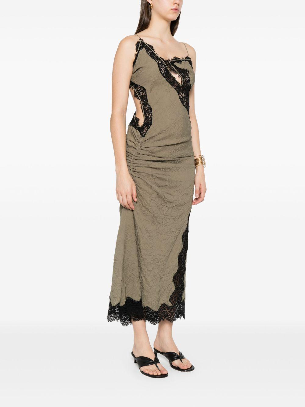 lace-detailing midi dress Product Image
