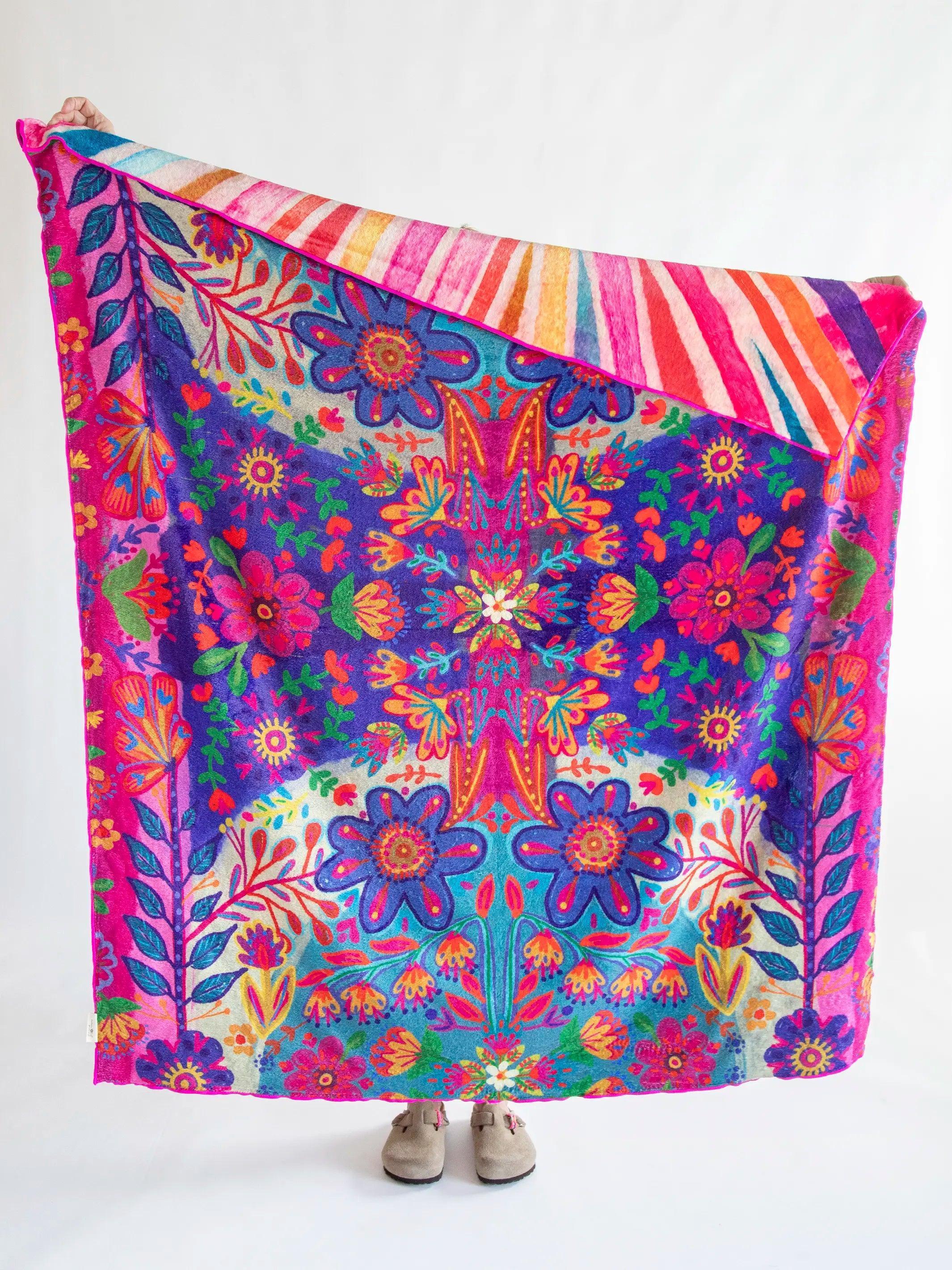 Reversible Cozy Throw Blanket - Your Wings Exist Product Image