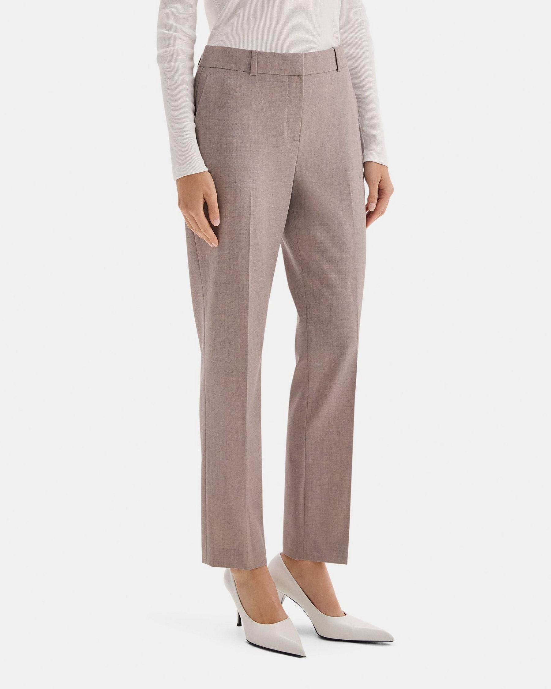 Classic Crop Pant in Sevona Stretch Wool Product Image