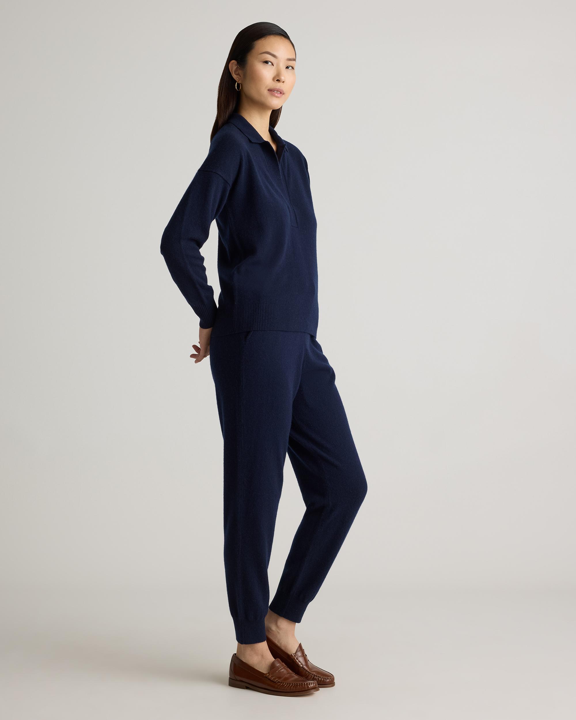 Quince | Women's Mongolian Cashmere Polo Sweater Product Image