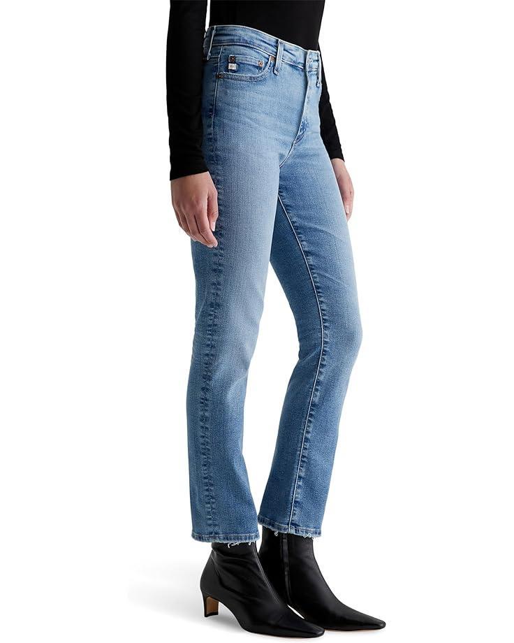 Mari Mid Rise Slim Straight Jeans in Oceanside Product Image