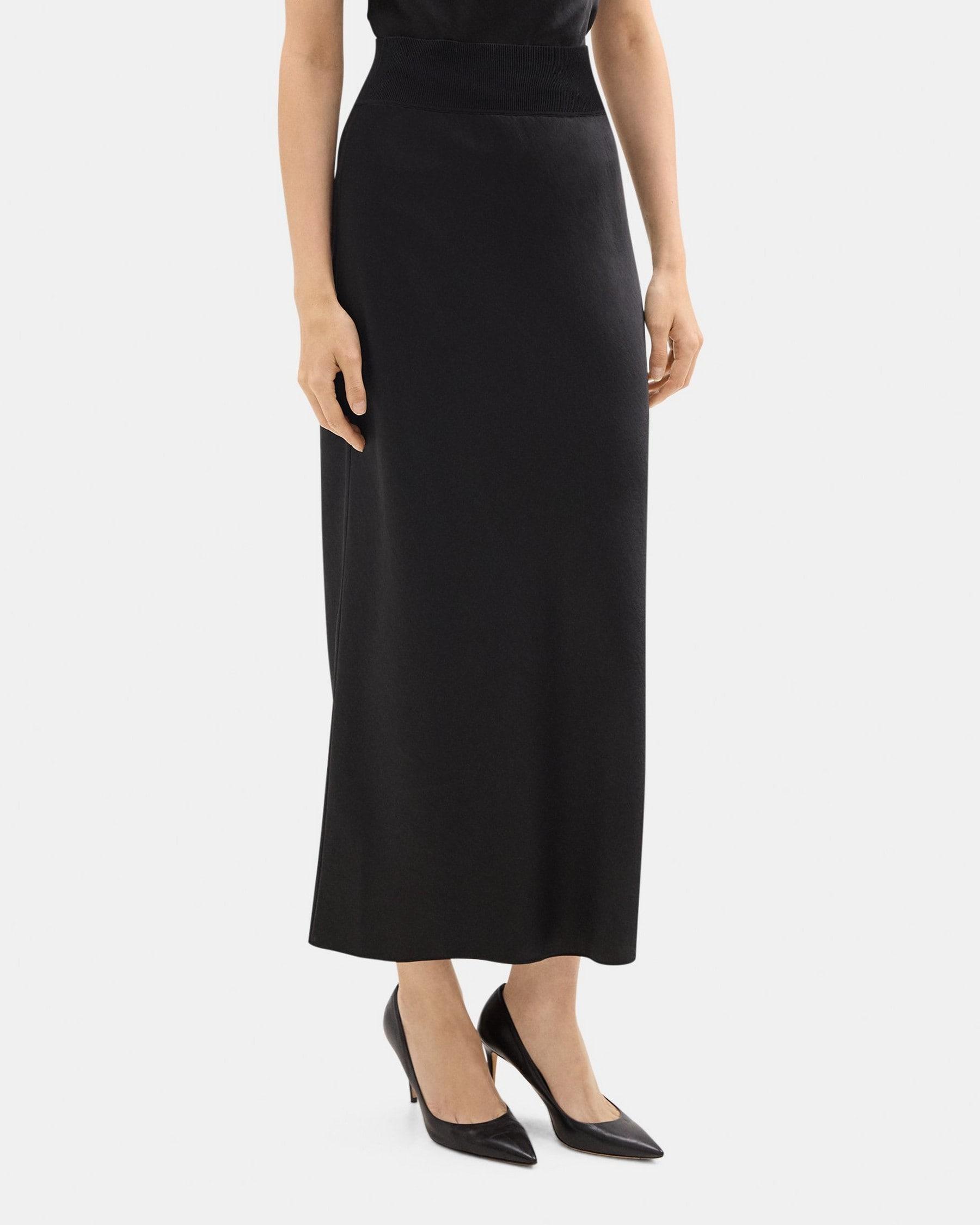 Maxi Pull-On Skirt in Silky Poly Product Image