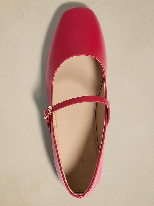 Vegan Leather Maryjane Ballet Flat Product Image