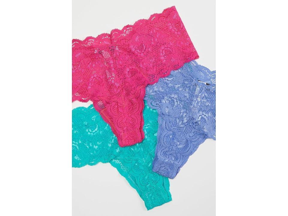 Cosabella Never Say Never Comfie Thongs 3-Pack (Ven Dusk Verde Umb Portf Bl) Women's Underwear Product Image