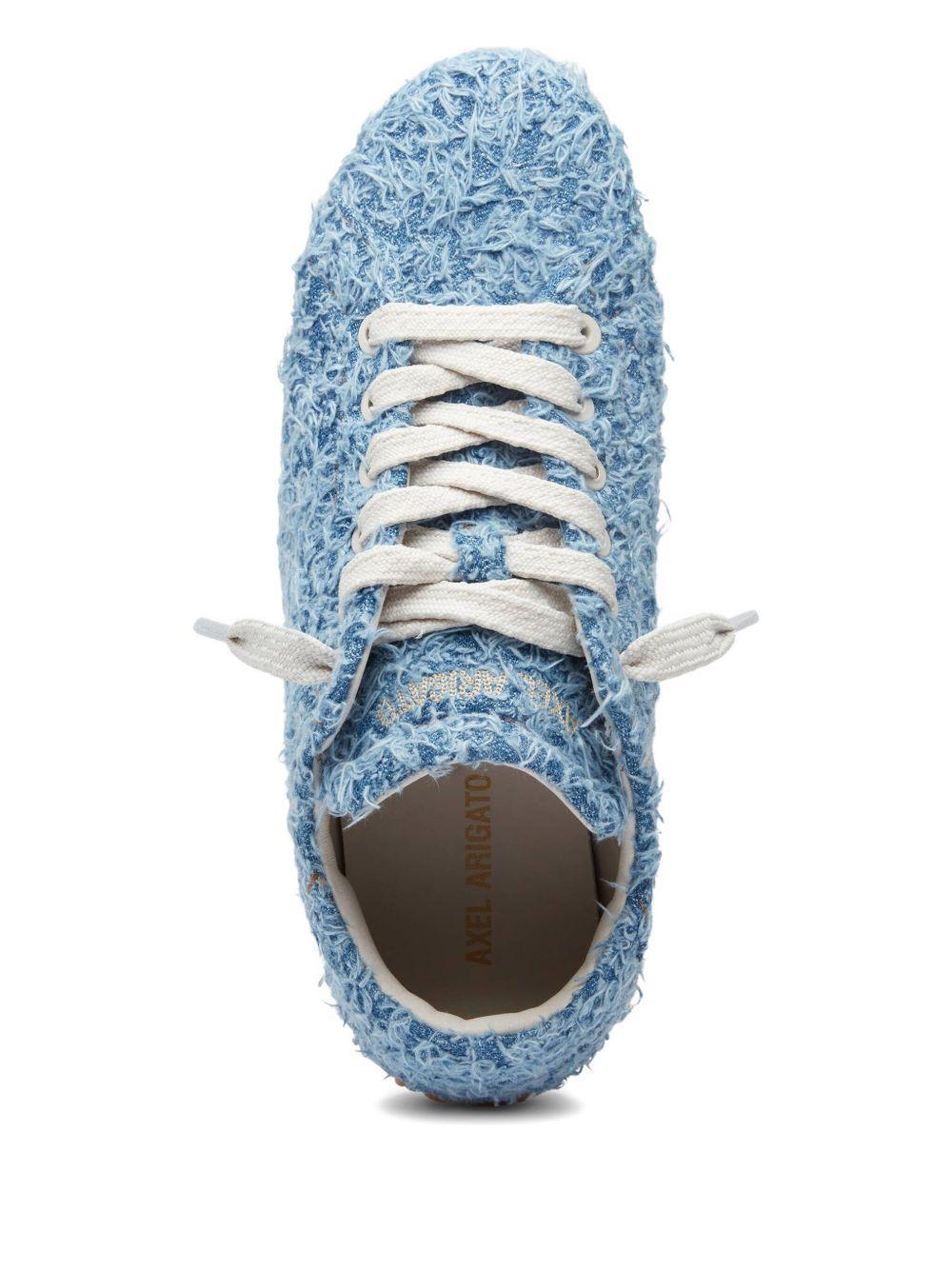 Tact fuzzy-textured lace-up sneakers Product Image