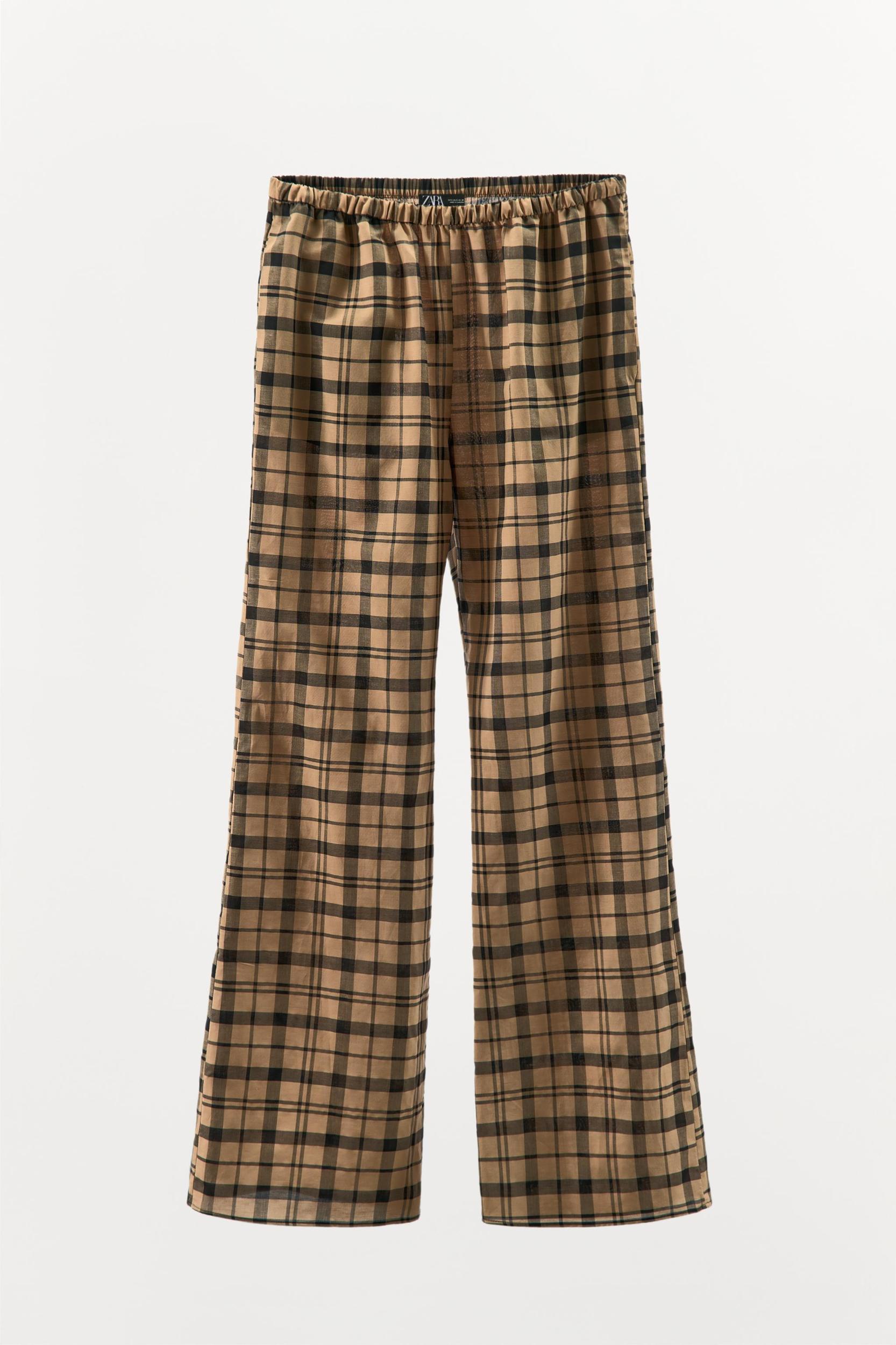 CHECKERED PAJAMA PANTS Product Image