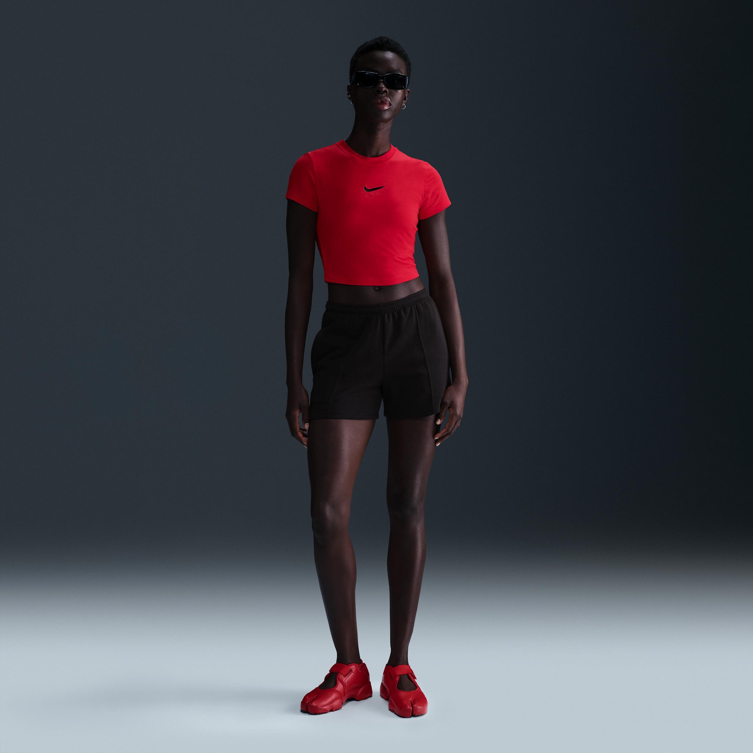 Nike Sportswear Chill Knit Women's Slim Cropped T-Shirt Product Image