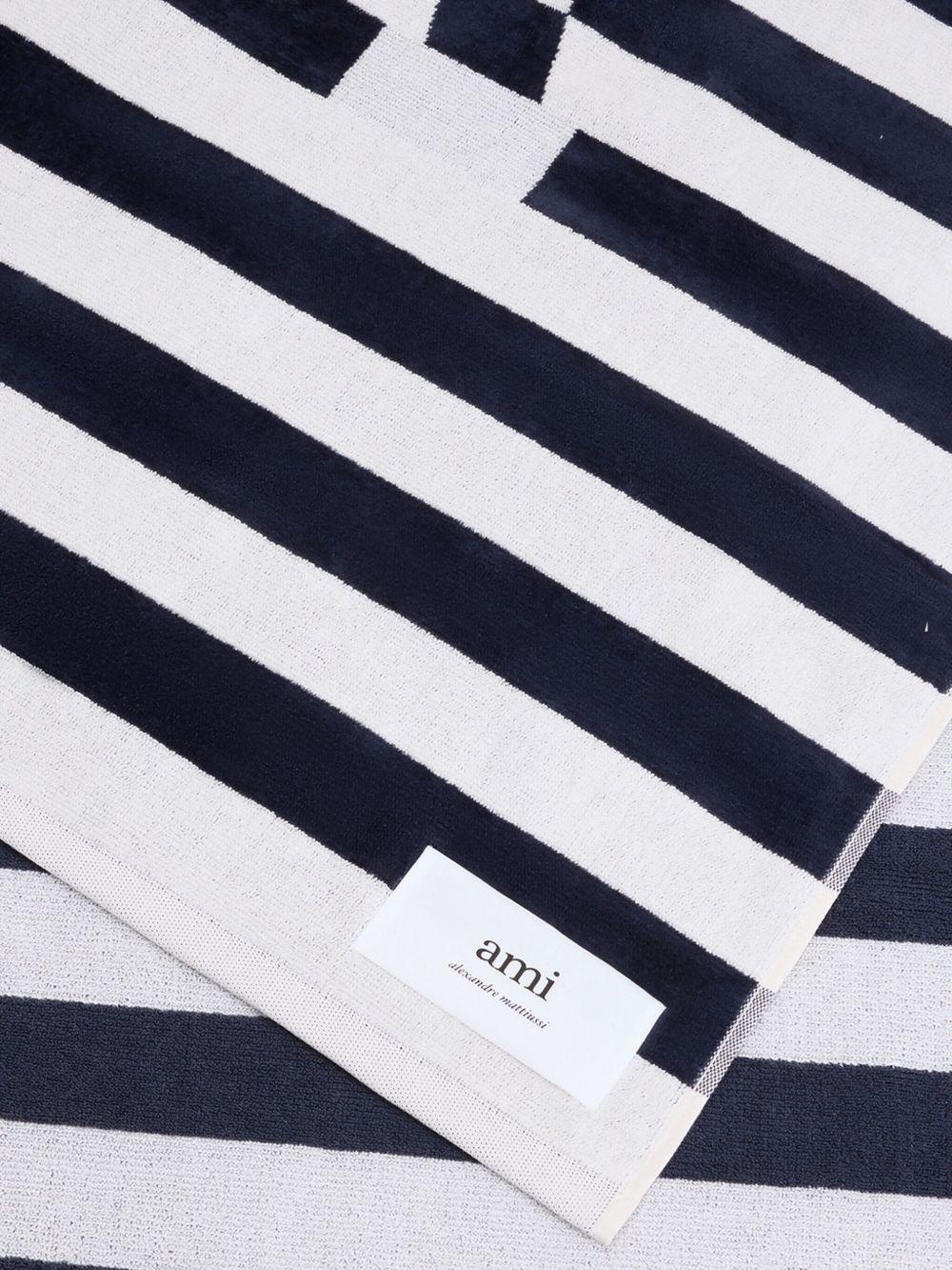 Ami de Coeur striped beach towel Product Image