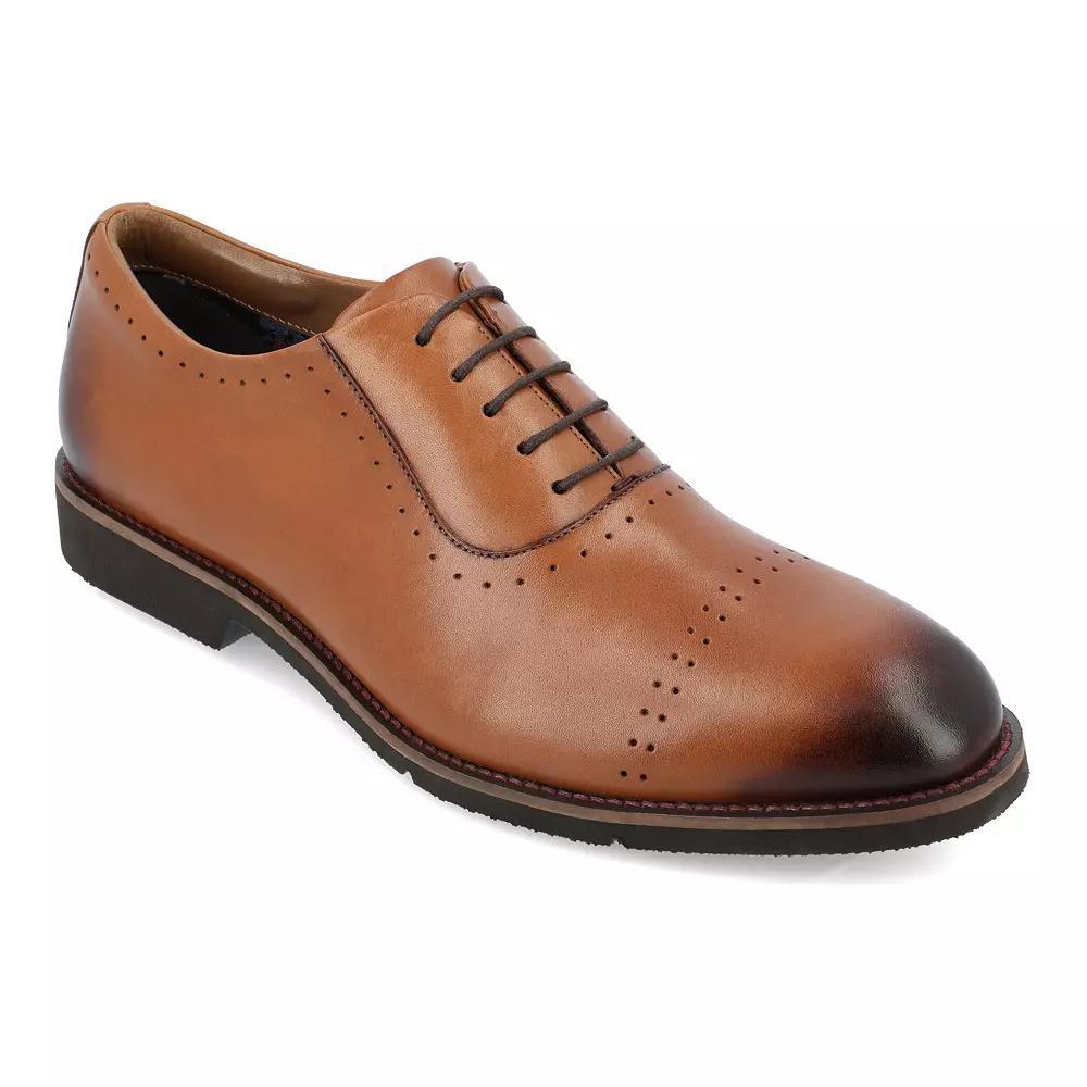 Thomas & Vine Morey Perforated Men's Leather Oxfords, Size: 8, Red Product Image