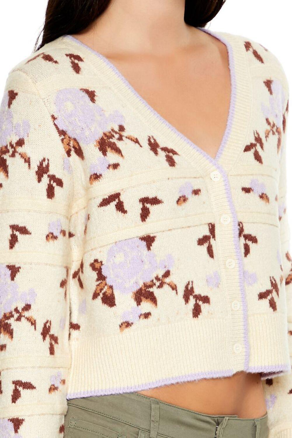 Floral Print Cardigan Sweater | Forever 21 Product Image