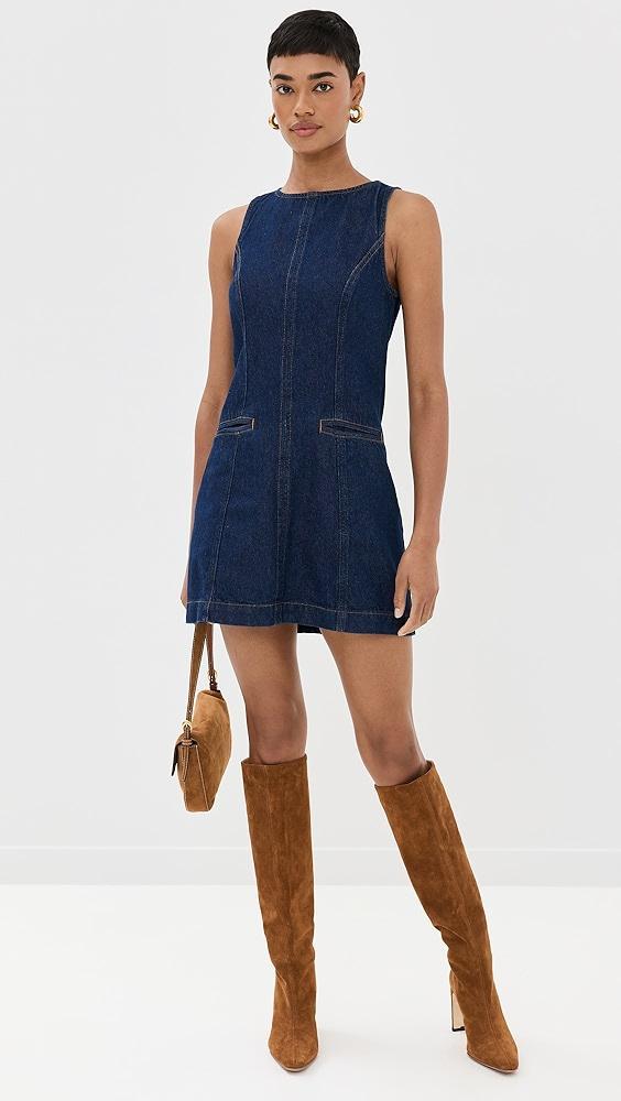 Reformation Citron Denim Mini Dress | Shopbop Product Image