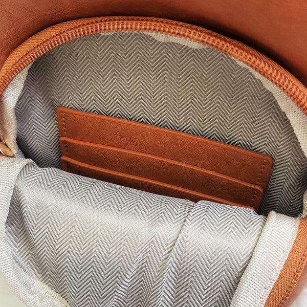 Vegan Leather Crossbody Sling Bag with Credit Card Slots Product Image
