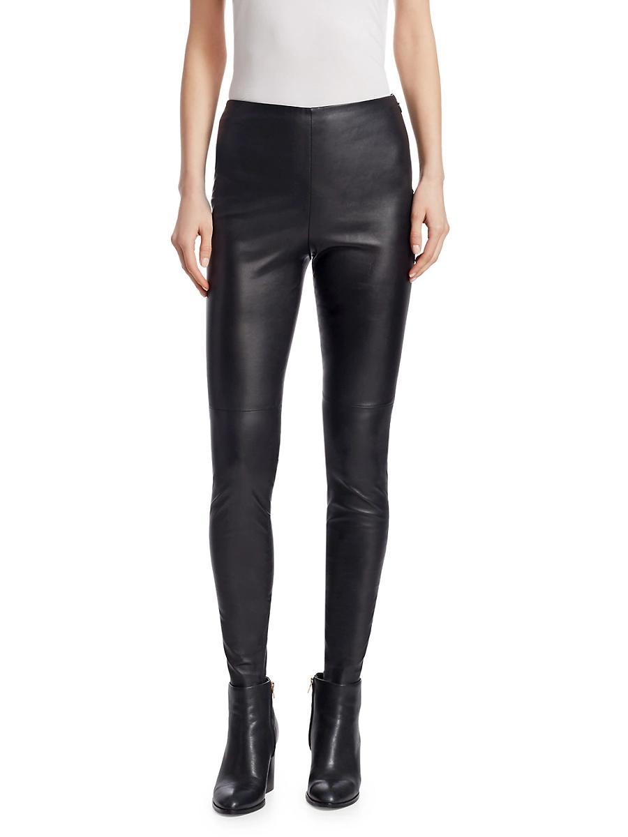 Eleanora Leather Skinny Pants Product Image