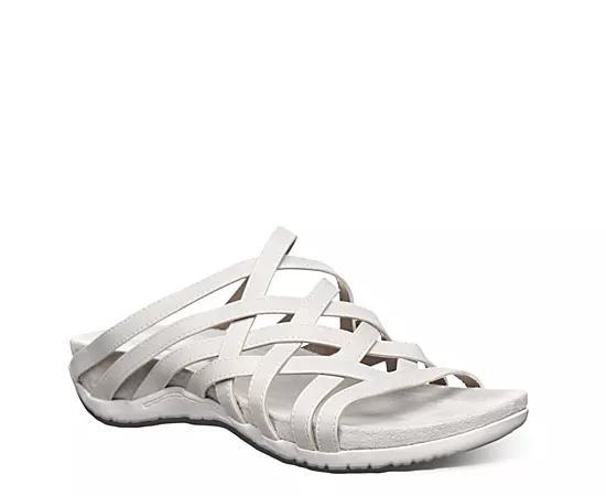 Bearpaw Zinnia Women's Strappy Slide Sandals, Size: 10, White Product Image