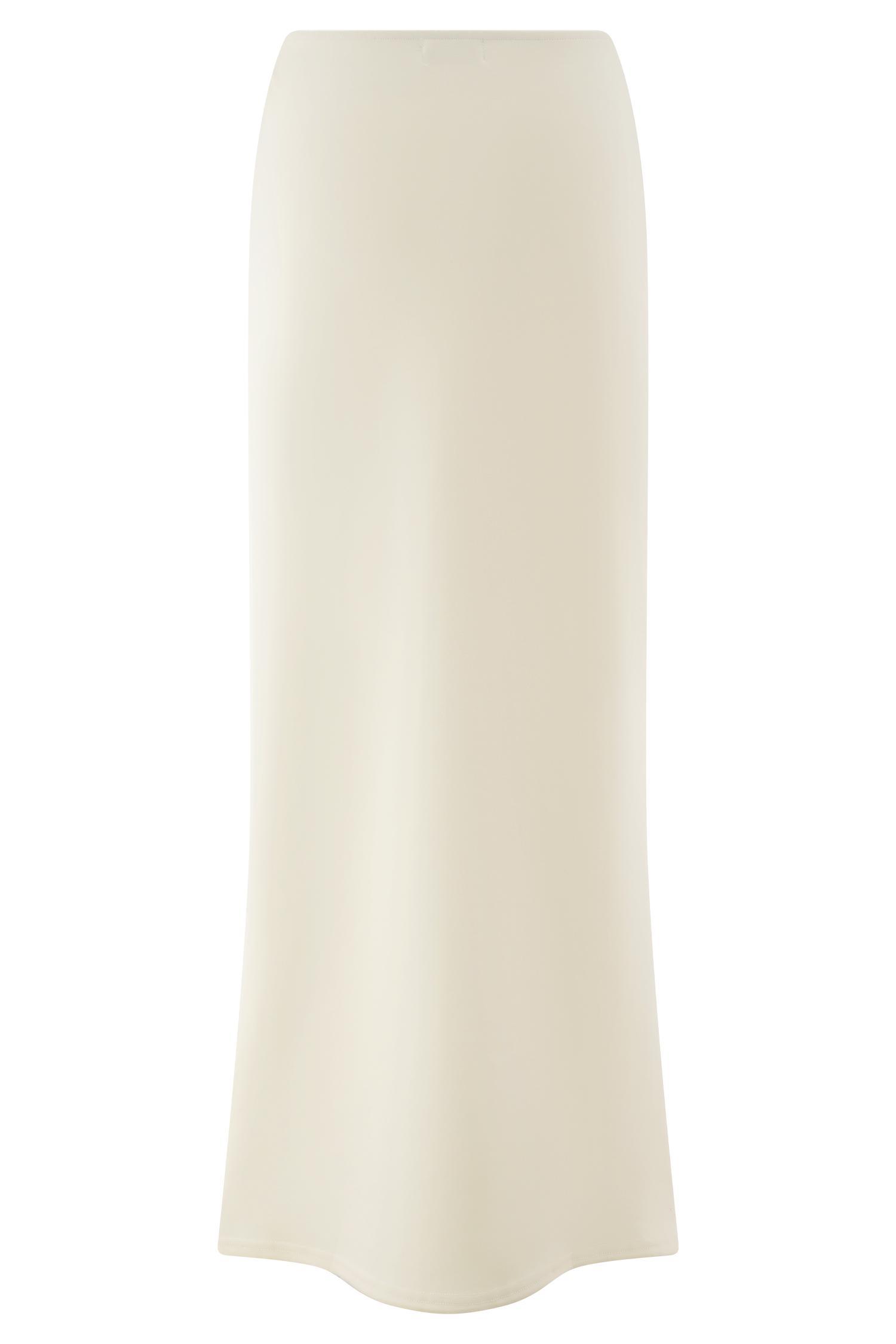 Eris Scuba Jersey Maxi Skirt - Ivory Product Image