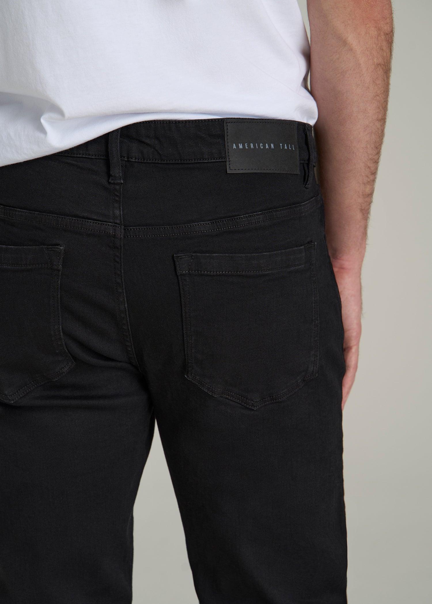 A.T. Basics Men's Carman Tapered fit Jeans for Tall Men in Black Male Product Image
