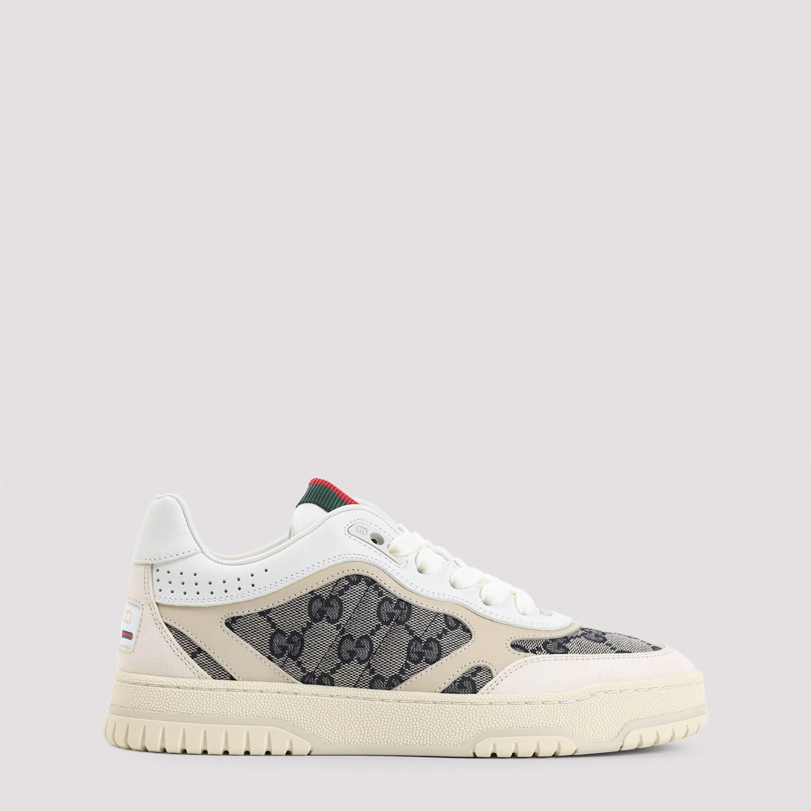 GUCCI Re-web Low-top Sneakers In Nude & Neutrals Product Image
