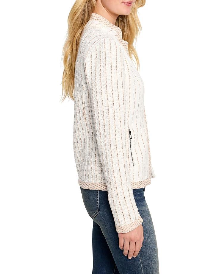Mix Trim Knit Jacket Product Image