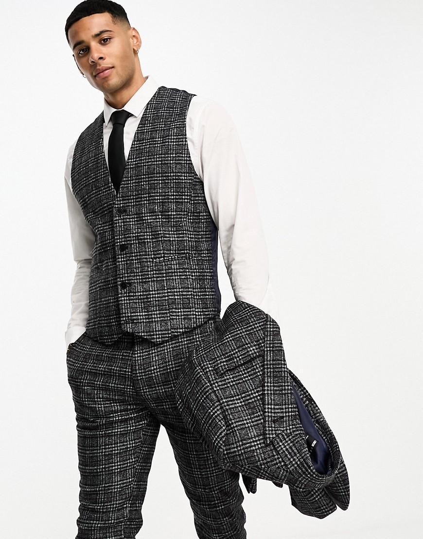 ASOS DESIGN super skinny wool mix vest Product Image