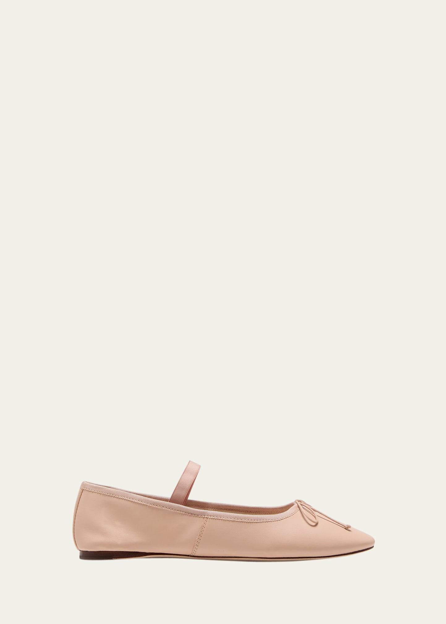 Womens Leonie Leather Ballet Flats Product Image