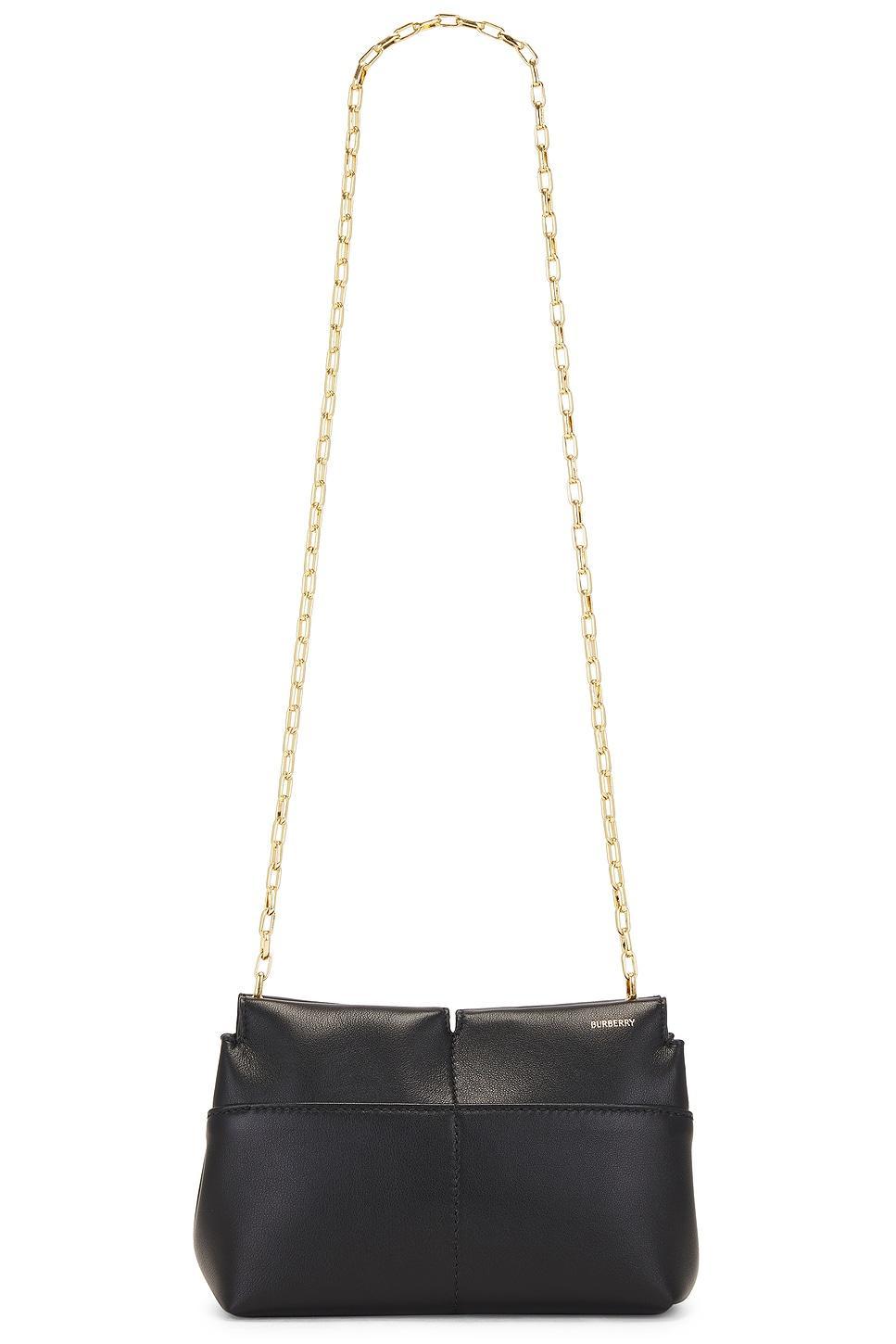 BURBERRY Snip Clutch With Chain In Black Product Image