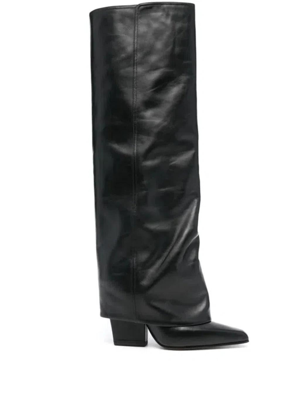 PARIS TEXAS 90mm Leather Boots In Black Product Image