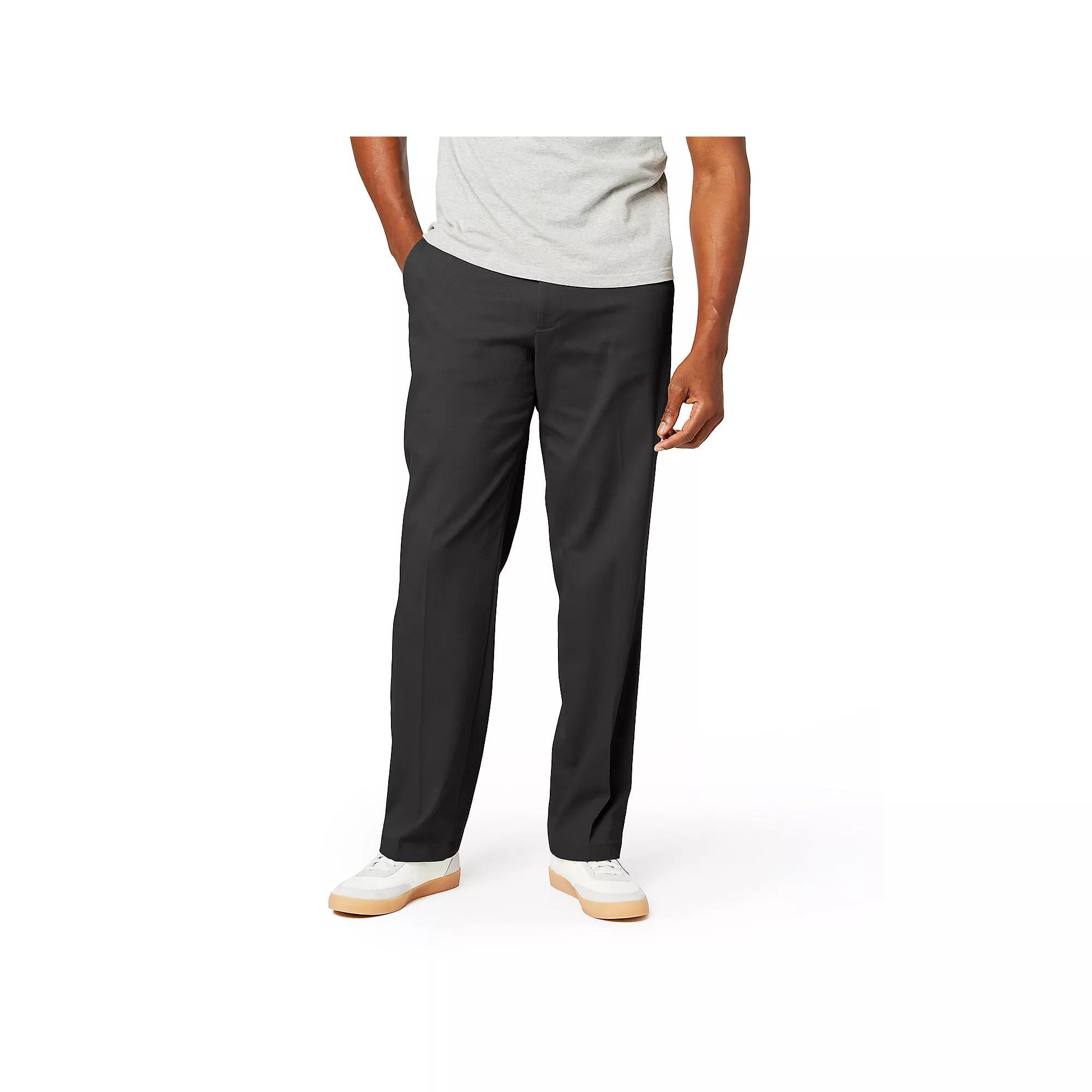 Mens Dockers Comfort Stretch Relaxed-Fit Pants British Green Product Image